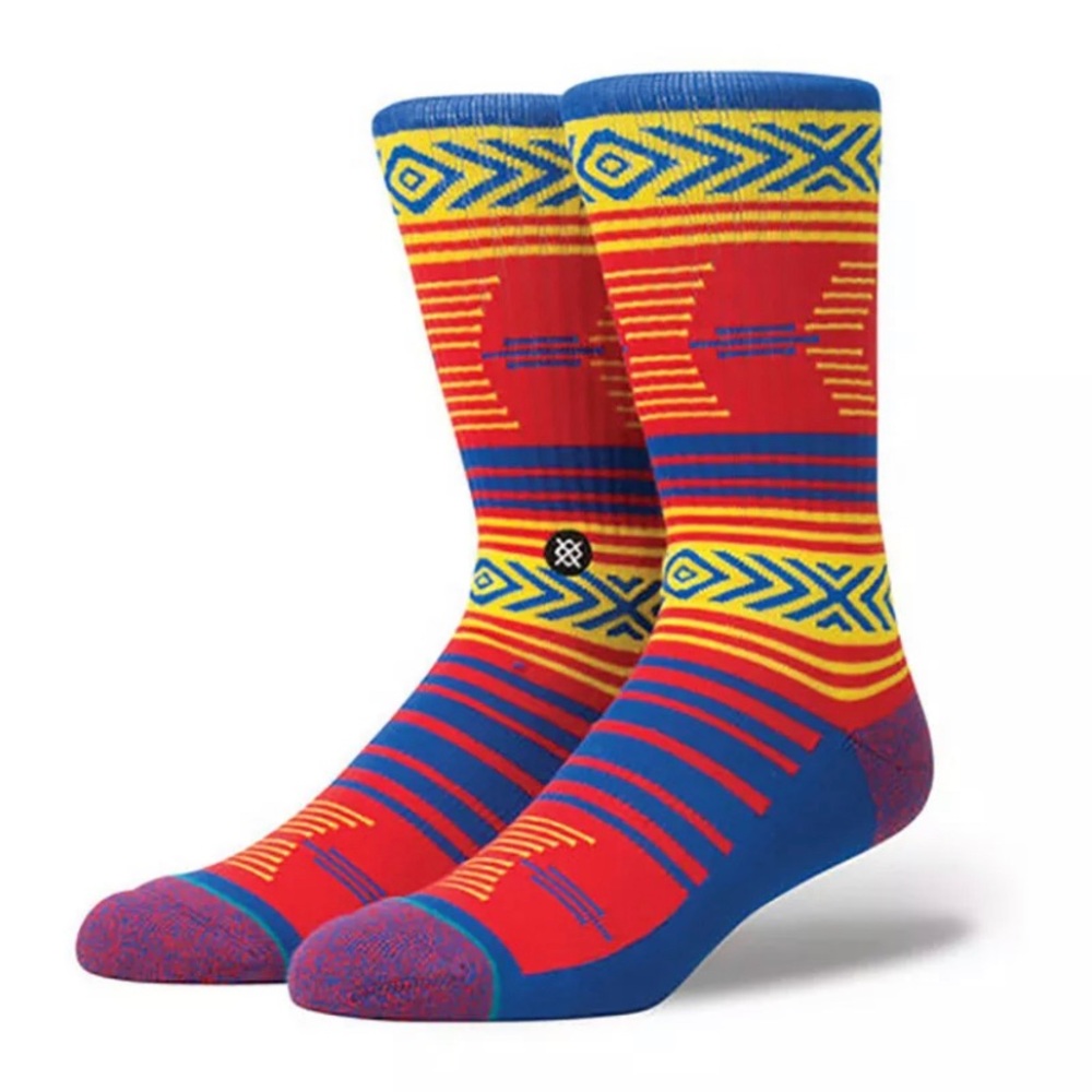 Stance Mens Kansas Jayhawks Mazed Crew Socks NCAA